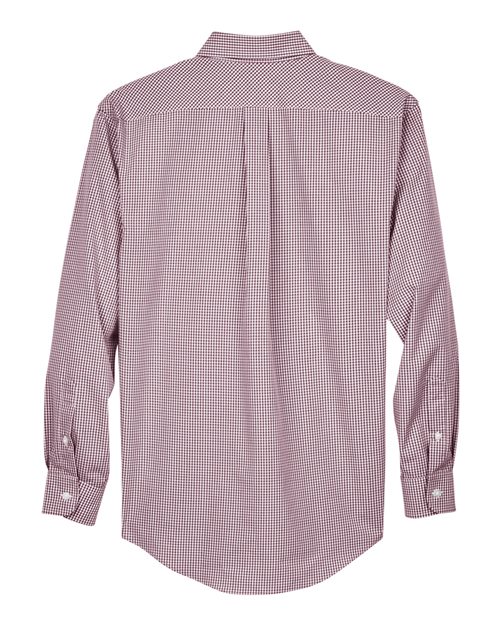 Devon & Jones D640 Men's Crown Collection® Gingham Check Woven Dress Shirt