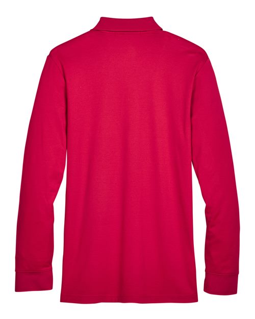 Devon & Jones DG20L Men's CrownLux Performance® Plaited Long Sleeve Polo