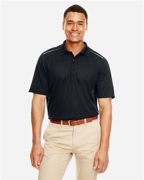 CORE365 88181R Men's Radiant Performance Piqué Polo with Reflective Piping