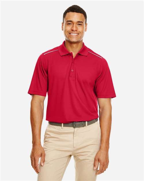 CORE365 88181R Men's Radiant Performance Piqué Polo with Reflective Piping