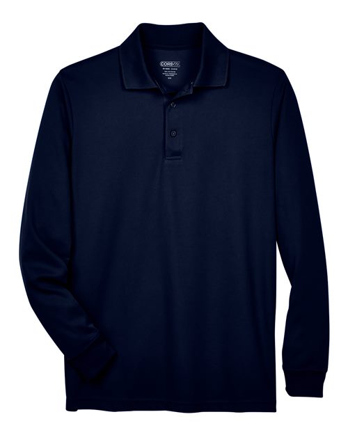 CORE365 88192T Men's Tall Pinnacle Performance Long Sleeve Piqué Polo
