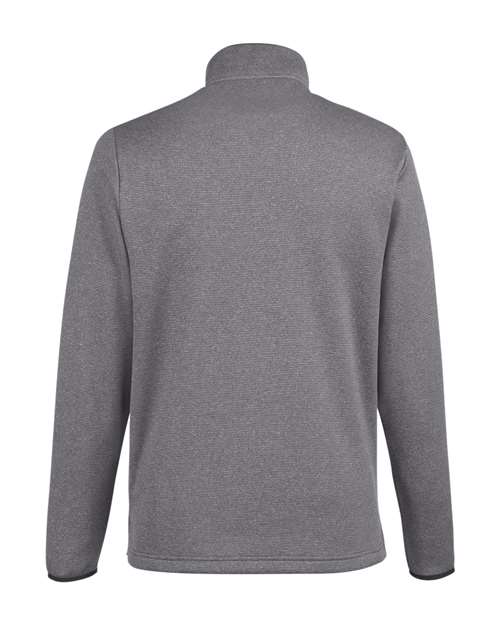 CORE365 CE73 Men's Venture Heathered Stripe Quarter-Zip Pullover