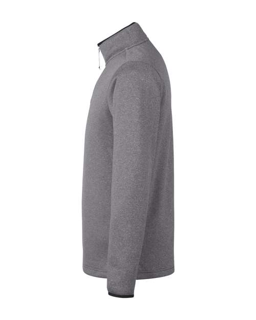 CORE365 CE73 Men's Venture Heathered Stripe Quarter-Zip Pullover