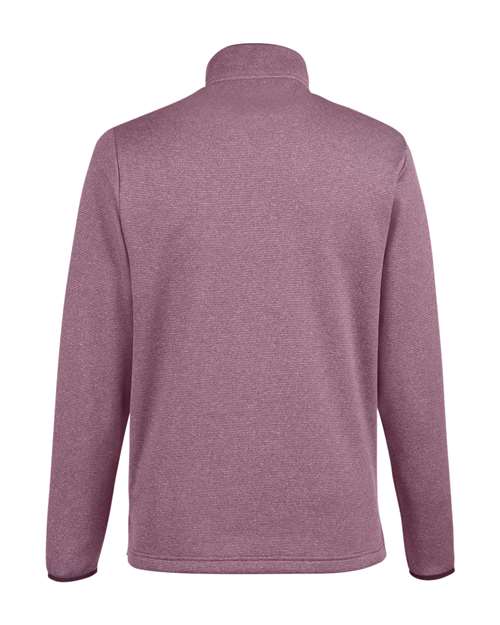 CORE365 CE73 Men's Venture Heathered Stripe Quarter-Zip Pullover