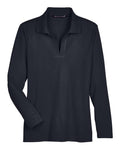 Devon & Jones DG20LW Women's CrownLux Performance® Plaited Long Sleeve Polo
