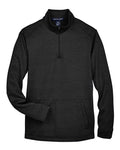 Devon & Jones DG798 Men's Newbury Mélange Fleece Quarter-Zip Pullover
