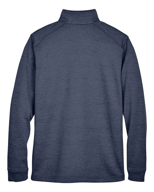 Devon & Jones DG798 Men's Newbury Mélange Fleece Quarter-Zip Pullover