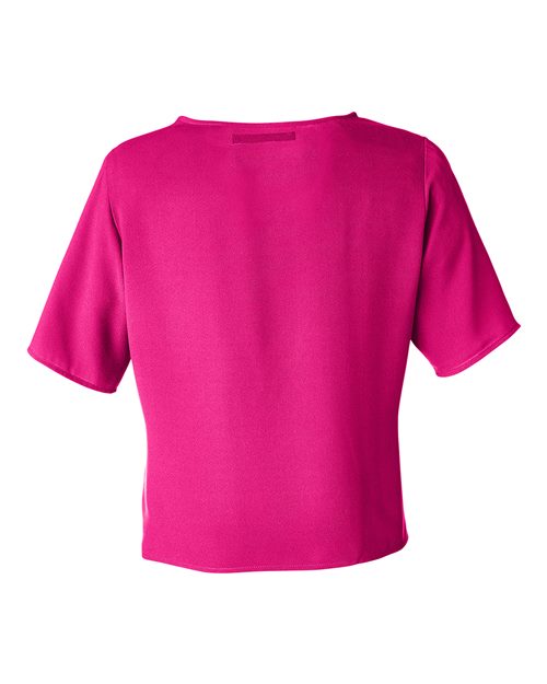 Devon & Jones DP617W Women's Perfect Fit™ Tie Front Blouse