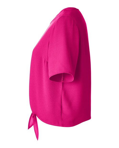 Devon & Jones DP617W Women's Perfect Fit™ Tie Front Blouse