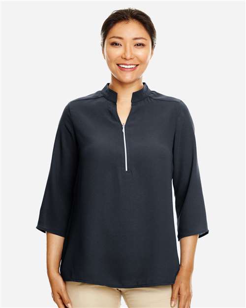 Devon & Jones DP611W Women's Perfect Fit™ Three-Quarter Sleeve Crepe Tunic