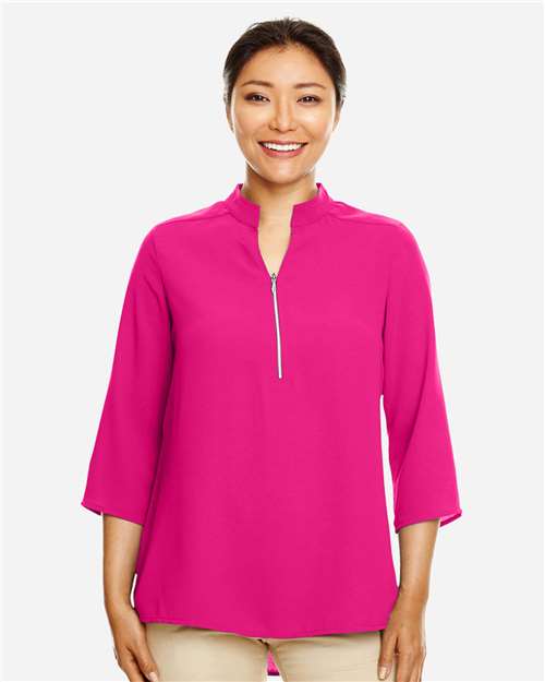 Devon & Jones DP611W Women's Perfect Fit™ Three-Quarter Sleeve Crepe Tunic