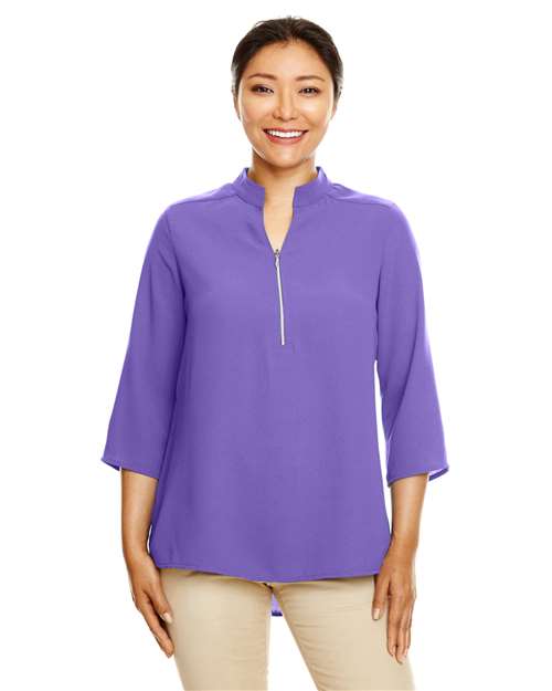 Devon & Jones DP611W Women's Perfect Fit™ Three-Quarter Sleeve Crepe Tunic