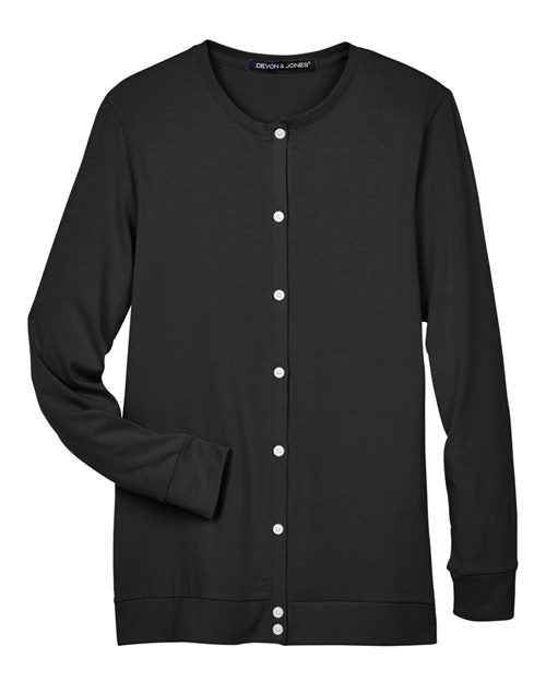 Devon & Jones DP181W Women's Perfect Fit™ Ribbon Cardigan
