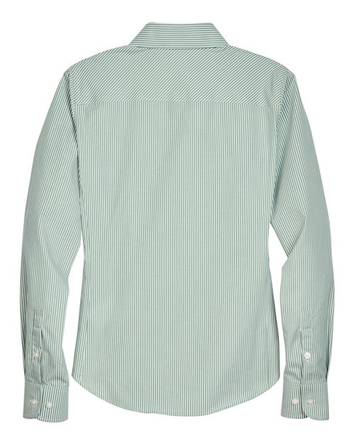 Devon & Jones D645W Women's Crown Collection® Banker Stripe Woven Dress Shirt