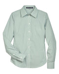 Devon & Jones D645W Women's Crown Collection® Banker Stripe Woven Dress Shirt