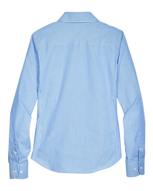 Devon & Jones D645W Women's Crown Collection® Banker Stripe Woven Dress Shirt