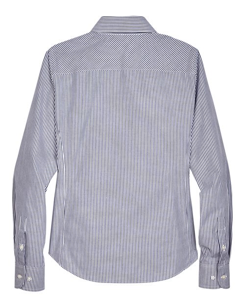 Devon & Jones D645W Women's Crown Collection® Banker Stripe Woven Dress Shirt
