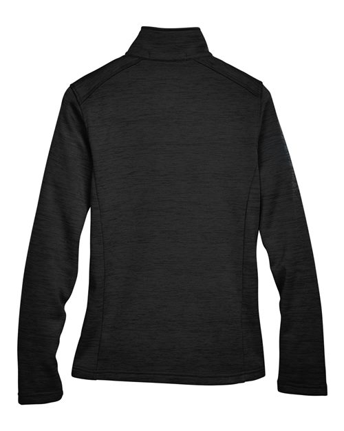 Devon & Jones DG798W Women's Newbury Mélange Fleece Quarter-Zip Pullover