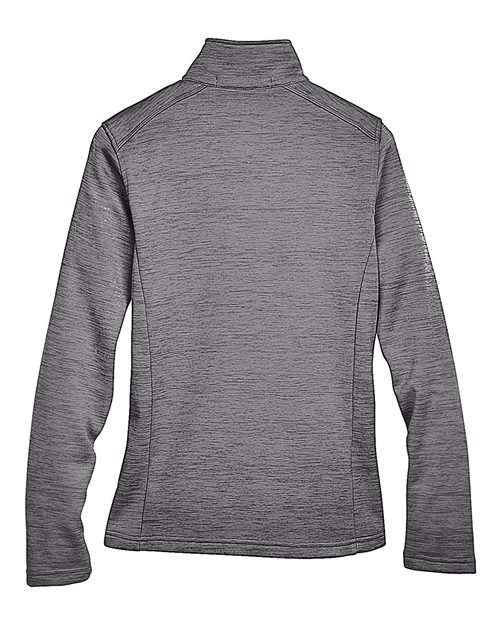Devon & Jones DG798W Women's Newbury Mélange Fleece Quarter-Zip Pullover