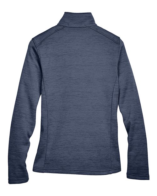 Devon & Jones DG798W Women's Newbury Mélange Fleece Quarter-Zip Pullover