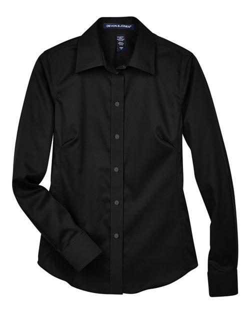 Devon & Jones DG530W Women's Crown Collection® Solid Stretch Twill Woven Dress Shirt
