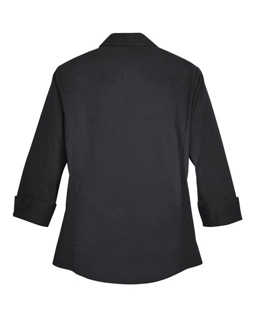 Devon & Jones DP625W Women's Perfect Fit™ Three-Quarter Sleeve Stretch Poplin Dress Shirt