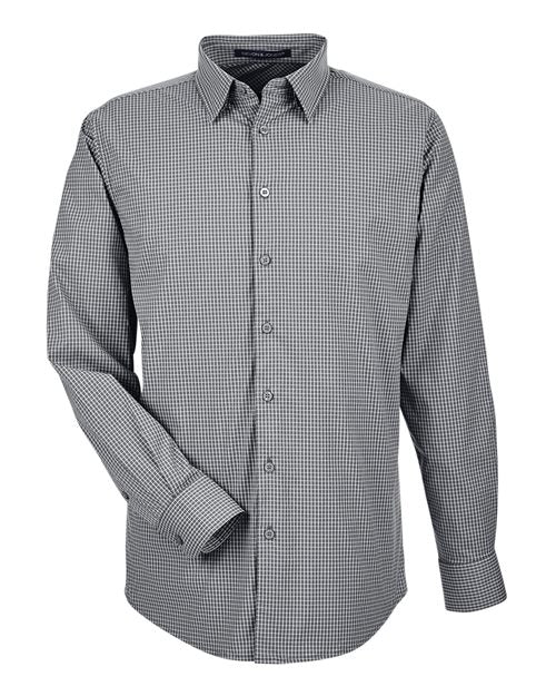 Devon & Jones DG535 Men's CrownLux Performance® Tonal Mini Check Woven Dress Shirt