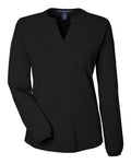 Devon & Jones DP122W Women's Raleigh Half-Placket Knit Top