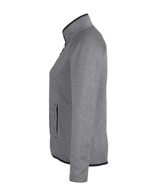 CORE365 CE72W Women's Venture Heathered Stripe Full-Zip Jacket