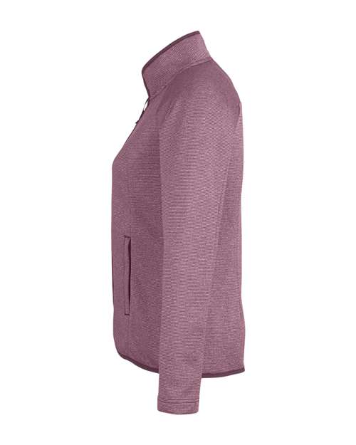 CORE365 CE72W Women's Venture Heathered Stripe Full-Zip Jacket