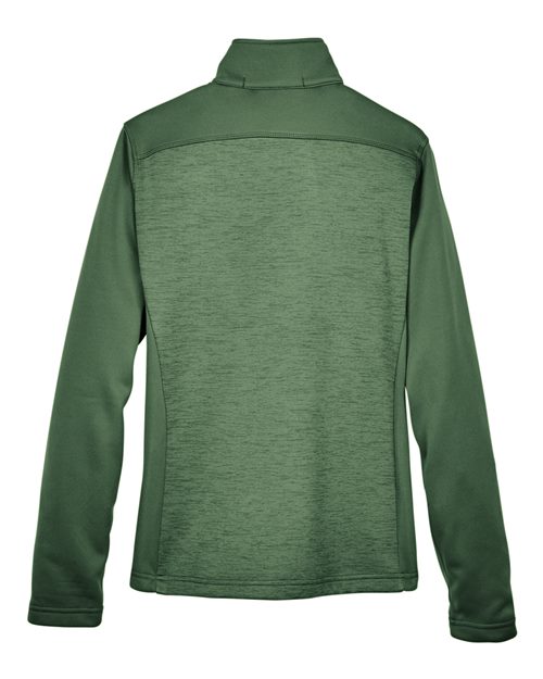 Devon & Jones DG796W Women's Newbury Colorblock Mélange Fleece Full-Zip Jacket