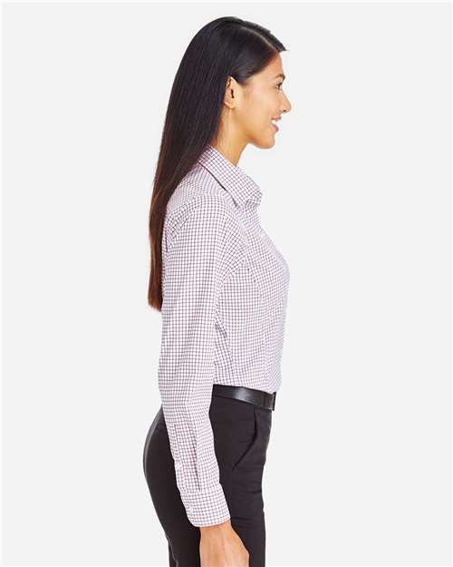 Devon & Jones DG540W Women's CrownLux Performance® Micro Windowpane Woven Dress Shirt