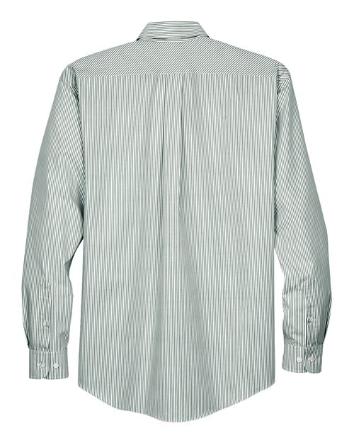 Devon & Jones D645 Men's Crown Collection® Banker Stripe Woven Dress Shirt