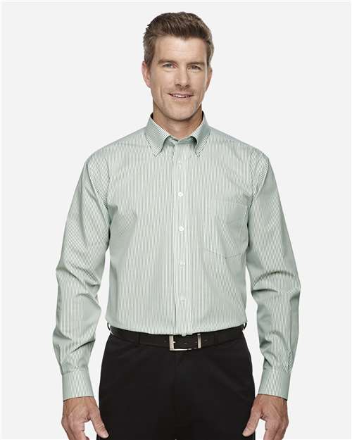 Devon & Jones D645 Men's Crown Collection® Banker Stripe Woven Dress Shirt