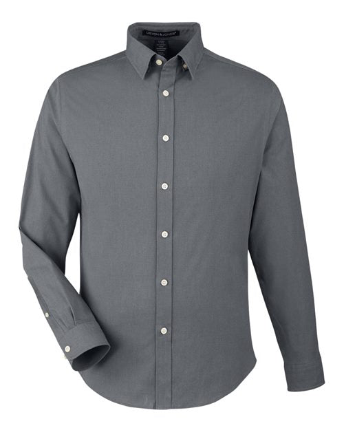 Devon & Jones DG505 Men's CrownLux Performance® Spencer Poplin Dress Shirt