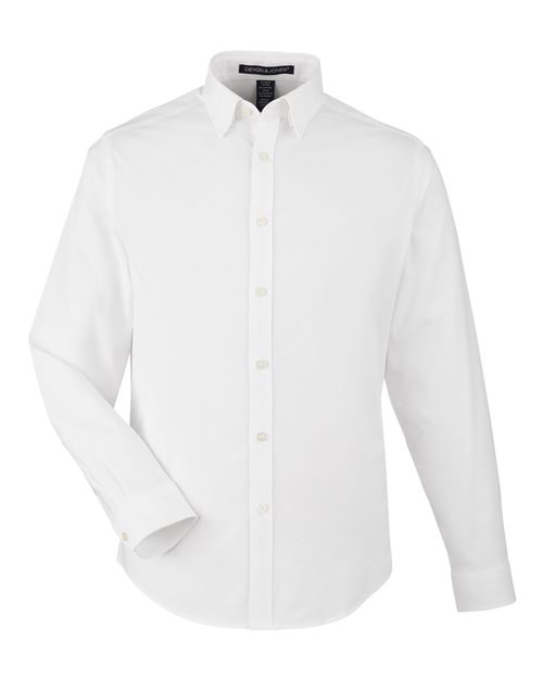 Devon & Jones DG505 Men's CrownLux Performance® Spencer Poplin Dress Shirt