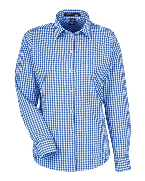 Devon & Jones DG536W Women's CrownLux Performance® Gingham Dress Shirt