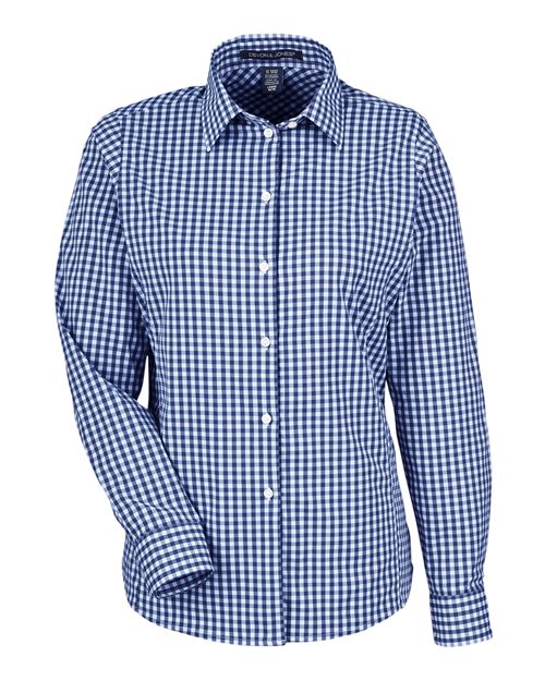 Devon & Jones DG536W Women's CrownLux Performance® Gingham Dress Shirt