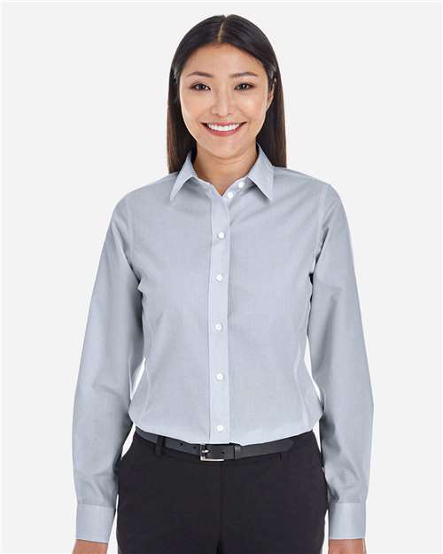Devon & Jones DG534W Women's Crown Collection® Striped Woven Dress Shirt