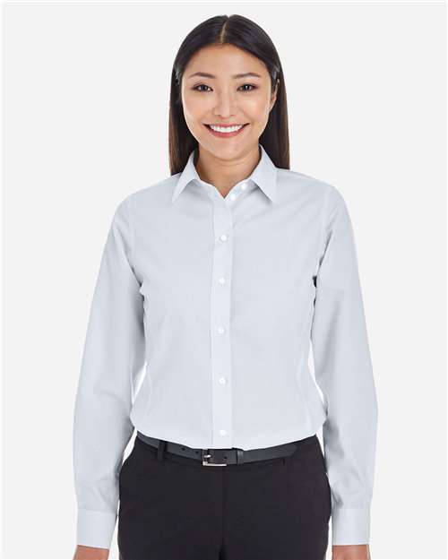 Devon & Jones DG534W Women's Crown Collection® Striped Woven Dress Shirt