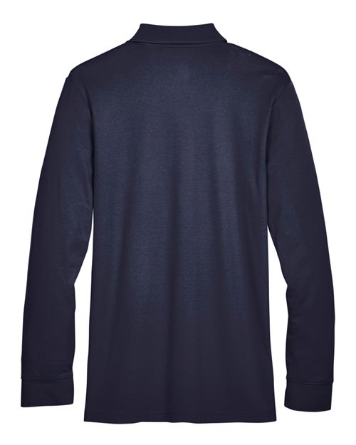 Devon & Jones DG20LT Men's Tall CrownLux Performance® Plaited Long Sleeve Polo