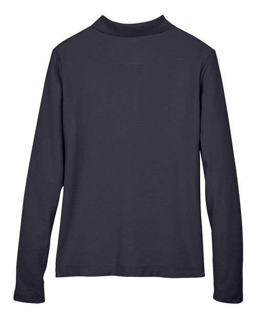 Devon & Jones D110W Women's Pima Piqué Long Sleeve Polo