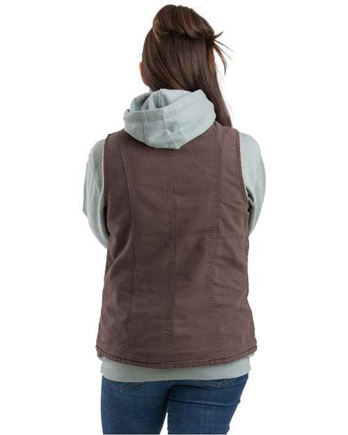 Berne Apparel WV15 Women's Sherpa-Lined Softstone Duck Vest