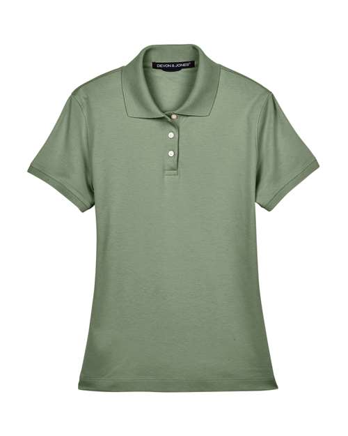 Devon & Jones D140SW Women's Perfect Pima Interlock Polo