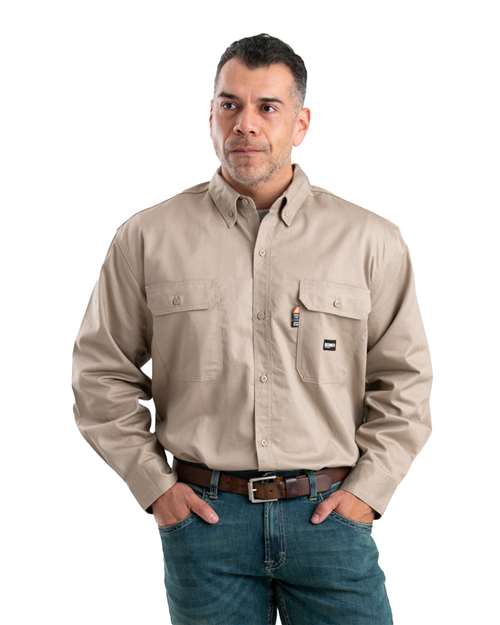 Berne Apparel FRSH10 Men's Flame-Resistant Button-Down Work Shirt