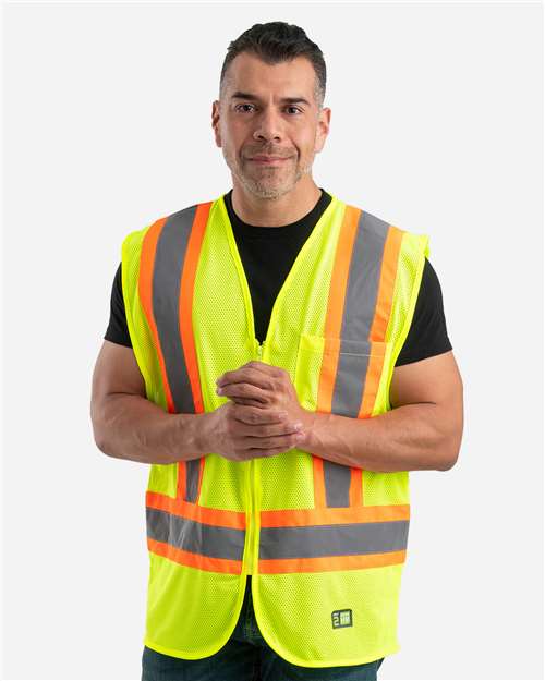 Berne Apparel HVV046 Men's Hi-Vis Class 2 Multi-Color Vest
