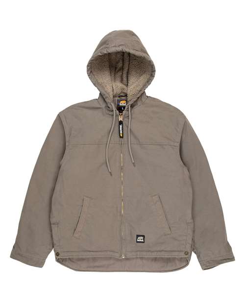 Berne Apparel HJ626 Men's Heartland Washed Duck Hooded Work Coat