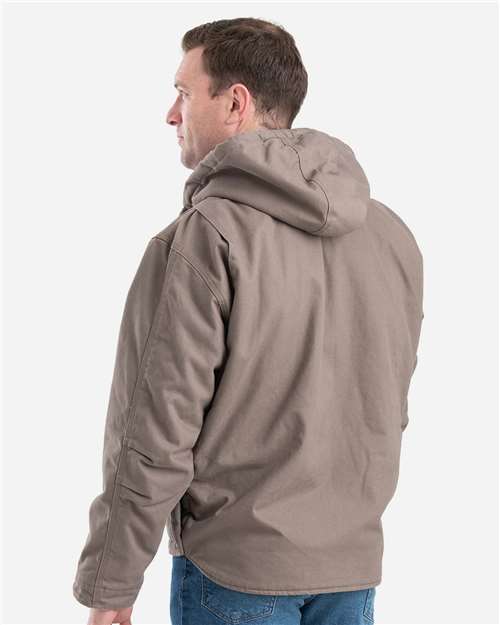 Berne Apparel HJ626 Men's Heartland Washed Duck Hooded Work Coat