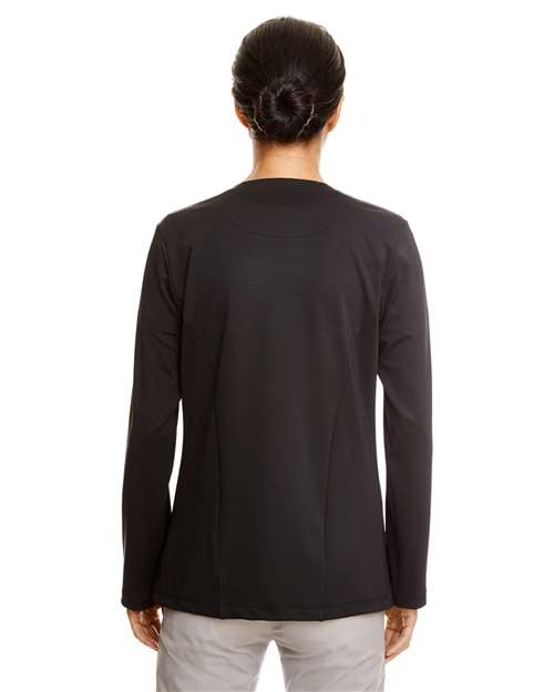 Devon & Jones DP465W Women's Perfect Fit™ Draped Open Cardigan Blazer