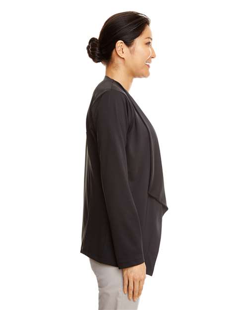 Devon & Jones DP465W Women's Perfect Fit™ Draped Open Cardigan Blazer